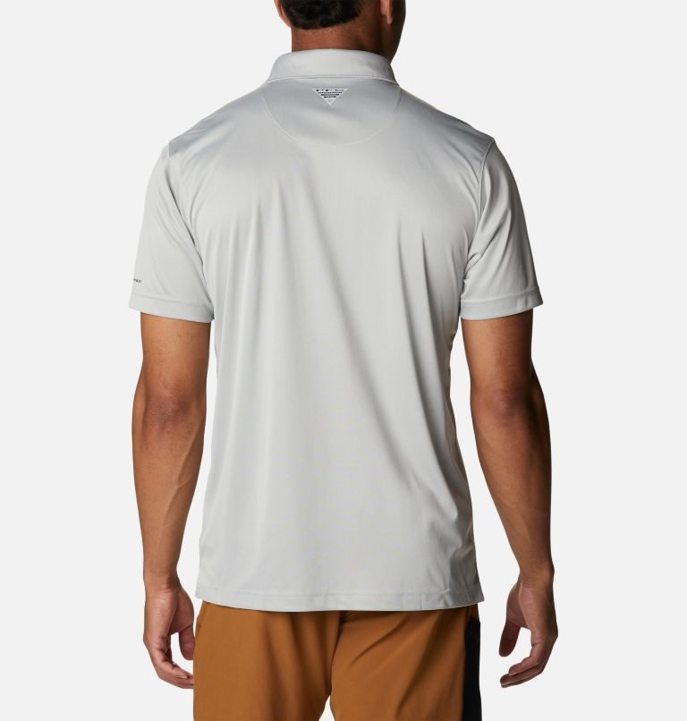Men's Columbia PFG Terminal Tackle Heather Polo Shirts Grey | CA-TL45A