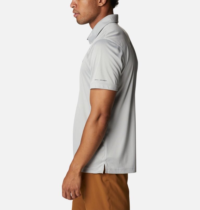 Men's Columbia PFG Terminal Tackle Heather Polo Shirts Grey | CA-TL45A