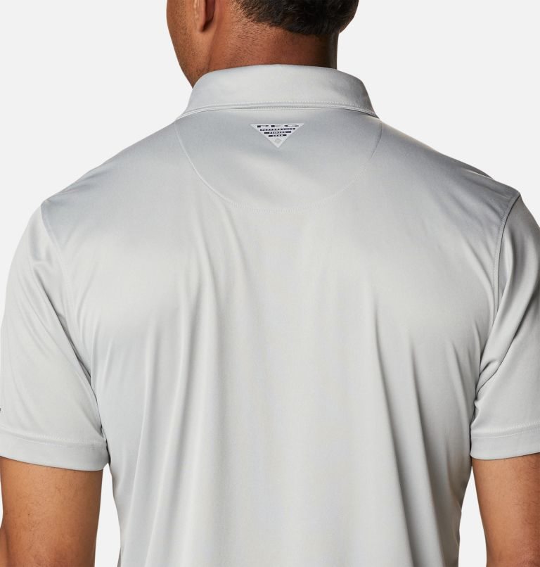 Men's Columbia PFG Terminal Tackle Heather Polo Shirts Grey | CA-TL45A