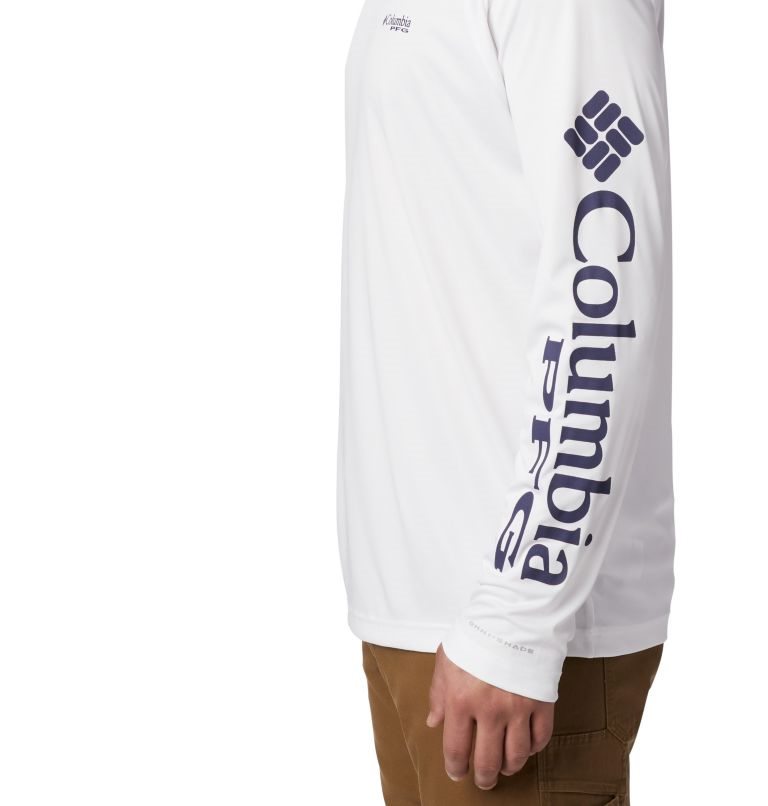 Men's Columbia PFG Terminal Tackle Hoodie White | CA-I61L4