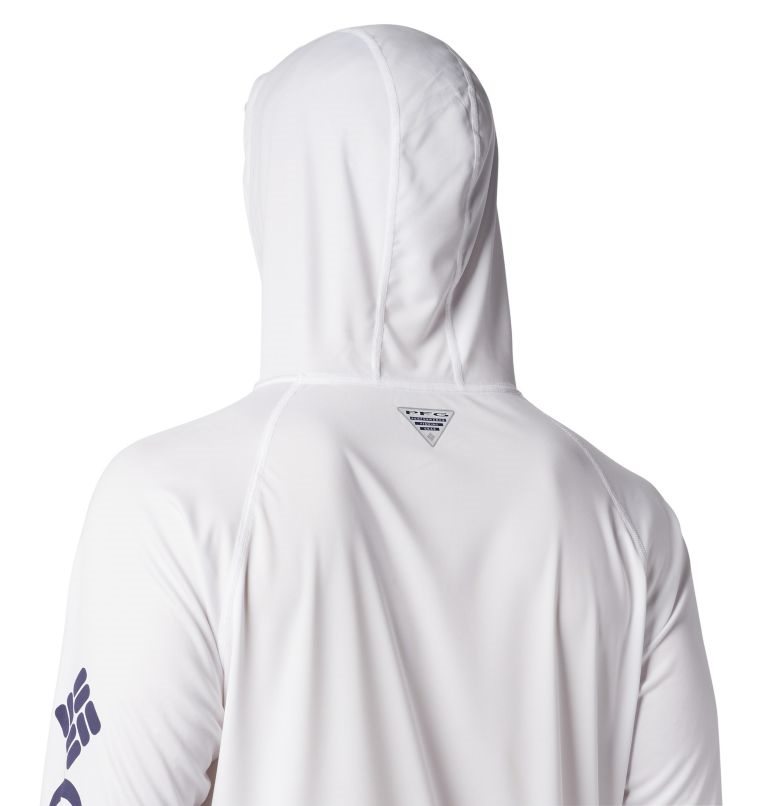 Men's Columbia PFG Terminal Tackle Hoodie White | CA-I61L4