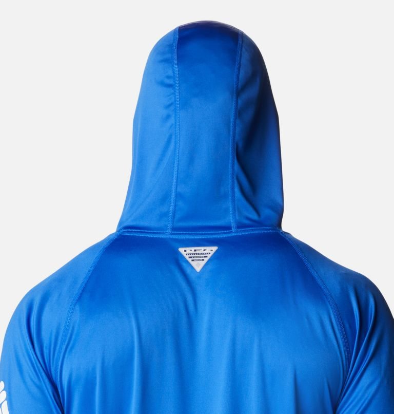 Men's Columbia PFG Terminal Tackle Hoodie Blue | CA-U01C5