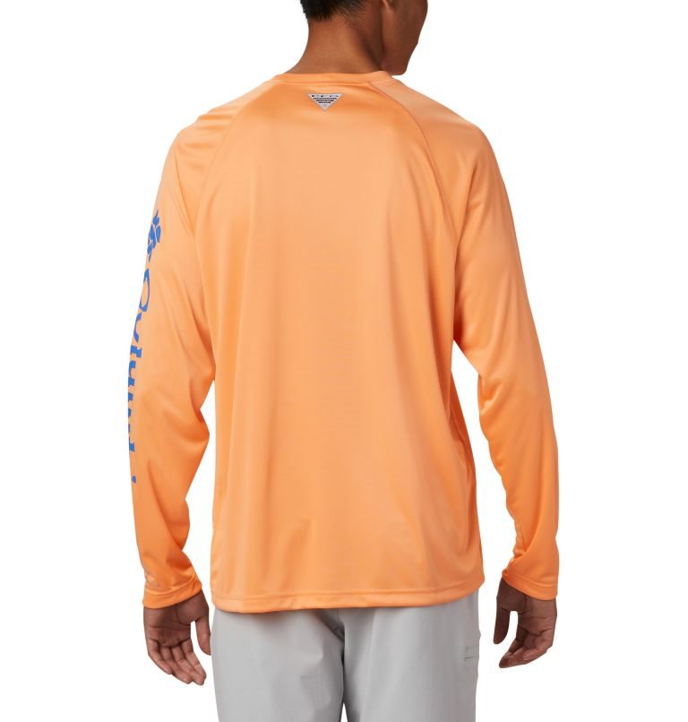 Men's Columbia PFG Terminal Tackle Long Sleeve Sweatshirts Orange | CA-JCAL0