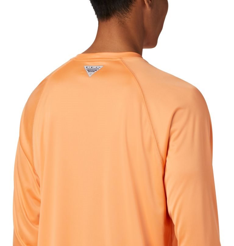 Men's Columbia PFG Terminal Tackle Long Sleeve Sweatshirts Orange | CA-JCAL0