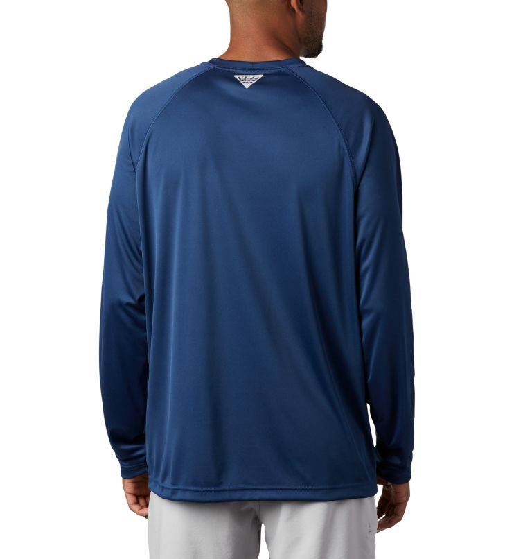 Men's Columbia PFG Terminal Tackle Long Sleeve Sweatshirts Navy | CA-P38L4