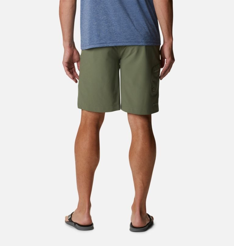 Men's Columbia PFG Terminal Tackle Shorts Olive | CA-G3L08