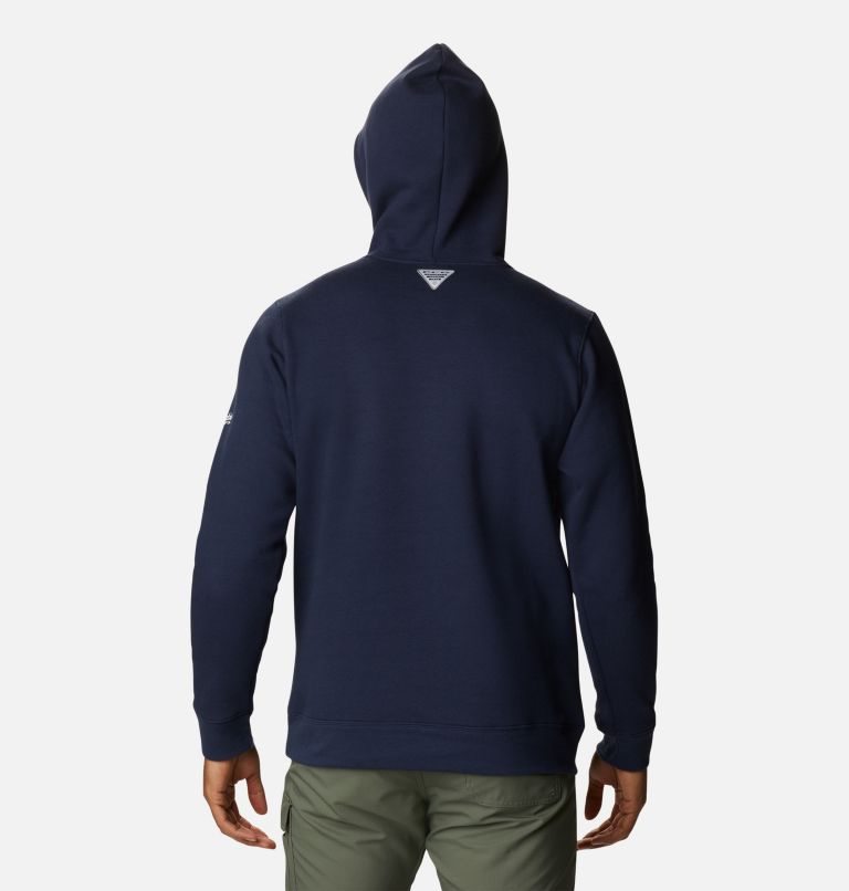 Men's Columbia PFG Triangle II Hoodie Navy | CA-L8A35