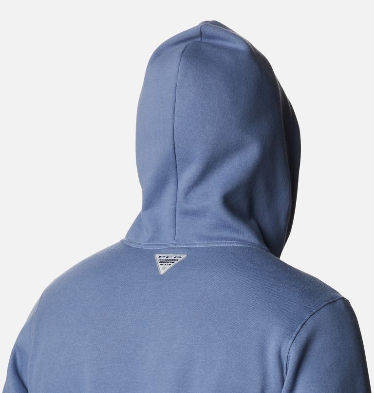 Men's Columbia PFG Triangle II Hoodie Navy | CA-P450A