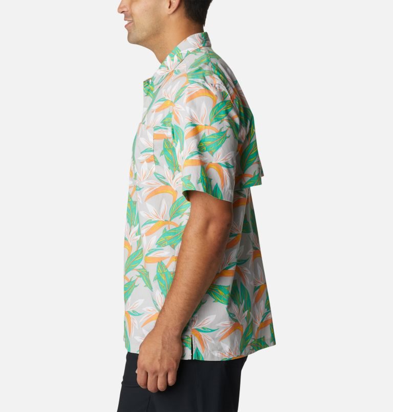 Men's Columbia PFG Trollers Best Short Sleeve Shirts Flower | CA-FA6LC