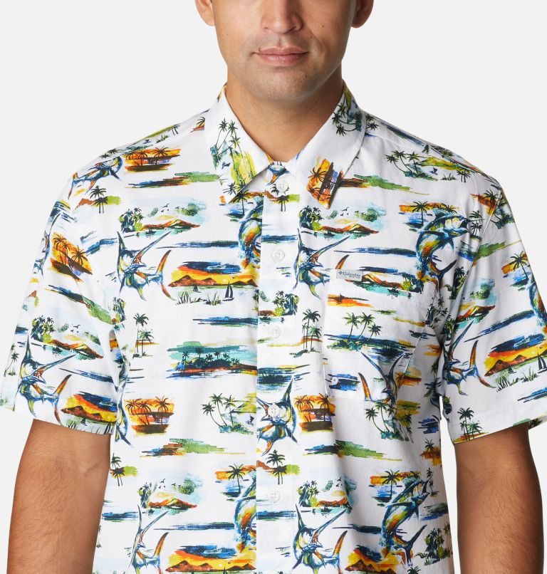 Men's Columbia PFG Trollers Best Short Sleeve Shirts Multicolor | CA-Q4506