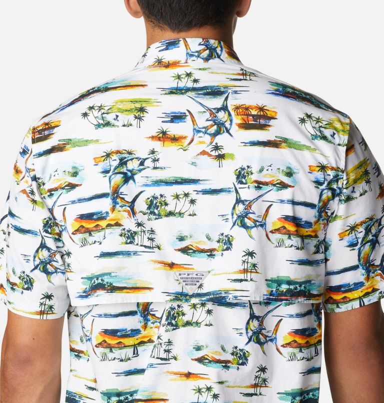 Men's Columbia PFG Trollers Best Short Sleeve Shirts Multicolor | CA-Q4506