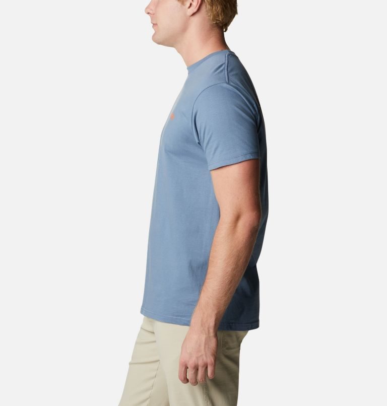 Men's Columbia PHG Facto Graphic T Shirts Navy | CA-XALC0