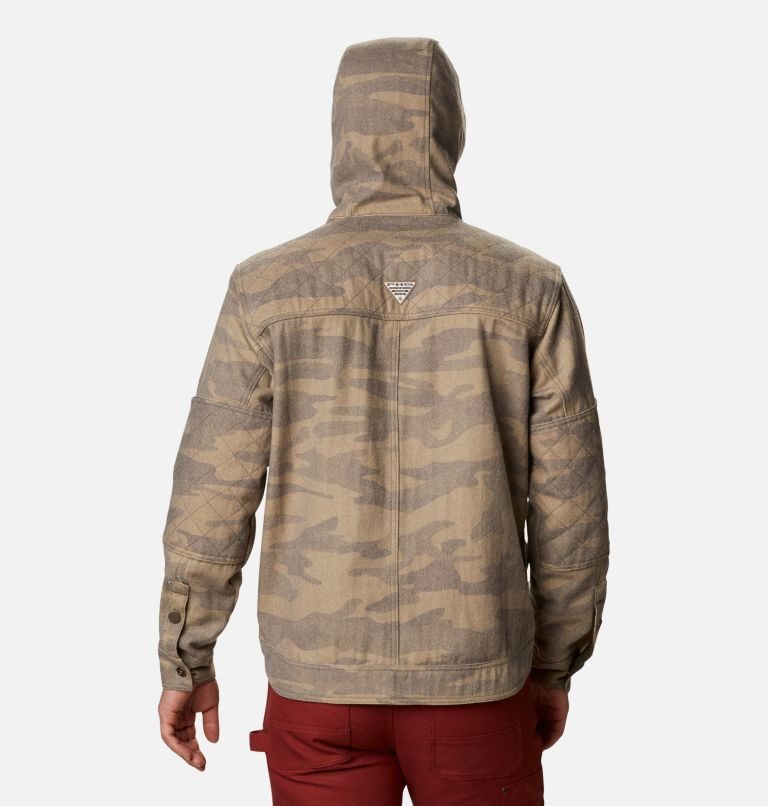 Men's Columbia PHG Gallatin Wool Jackets Camo | CA-M0C61