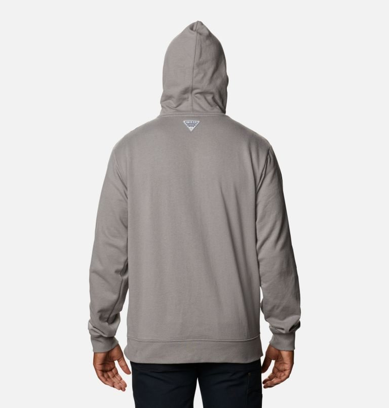 Men's Columbia PHG Game Flag Hoodie Grey | CA-G6481