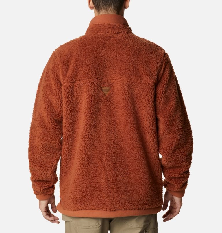 Men's Columbia PHG Roughtail Sherpa Full Zip Fleece Jackets Brown | CA-X105L