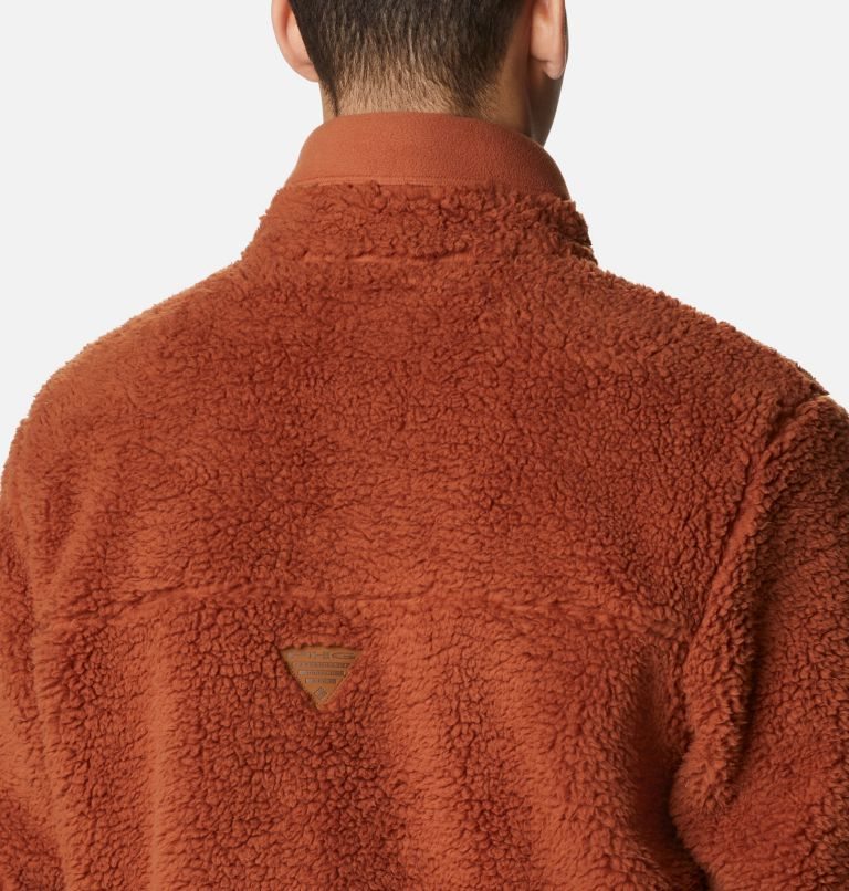 Men's Columbia PHG Roughtail Sherpa Full Zip Fleece Jackets Brown | CA-X105L