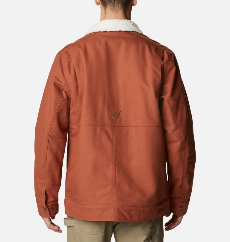 Men's Columbia PHG Roughtail Sherpa Lined Field Jackets Brown | CA-QL536