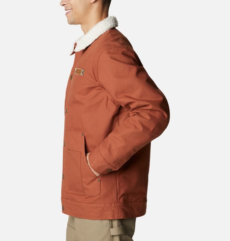 Men's Columbia PHG Roughtail Sherpa Lined Field Jackets Brown | CA-QL536