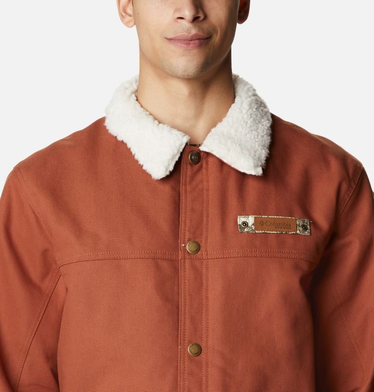 Men's Columbia PHG Roughtail Sherpa Lined Field Jackets Brown | CA-QL536
