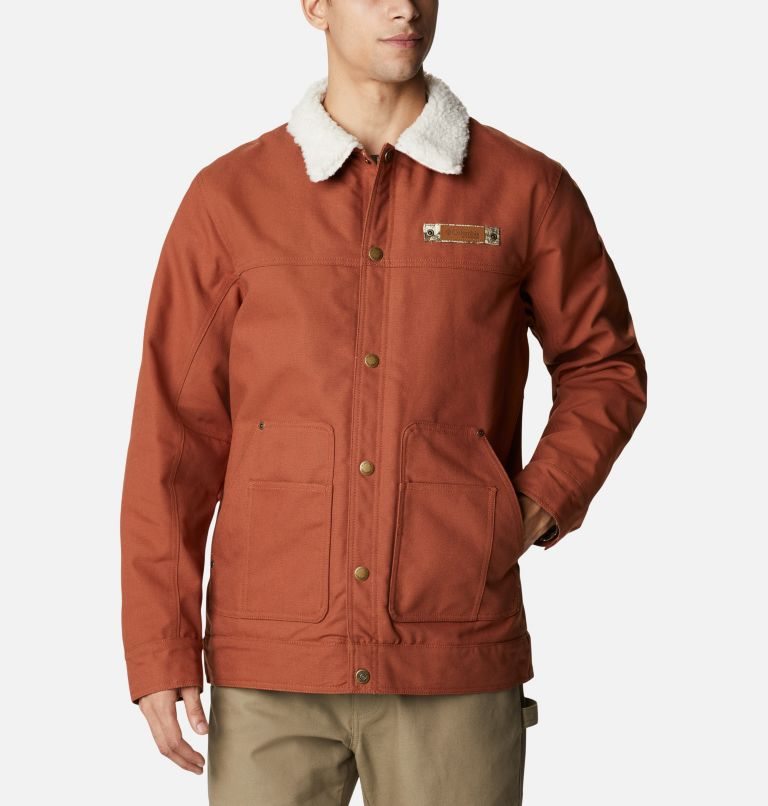 Men's Columbia PHG Roughtail Sherpa Lined Field Jackets Brown | CA-QL536