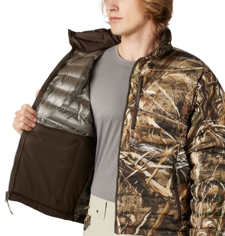 Men's Columbia PHG Widgeon Wader Heat Seal Liner Jackets Olive | CA-L5436