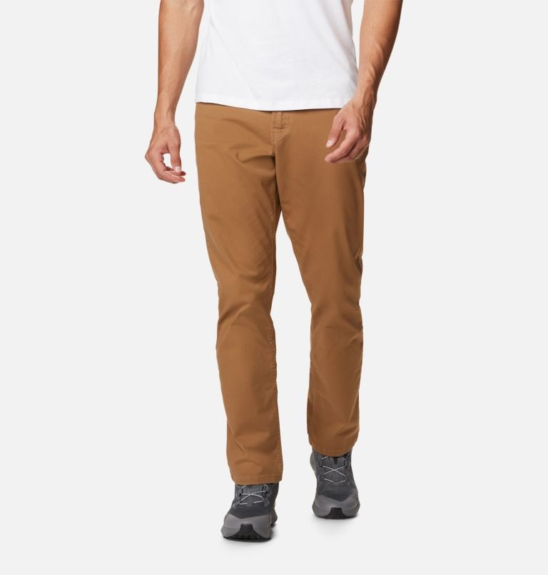 Men\'s Columbia Pacific Ridge 5 Pocket Pants Brown | CA-J4A6L