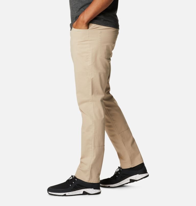 Men's Columbia Pacific Ridge 5 Pocket Pants Khaki | CA-Q0435