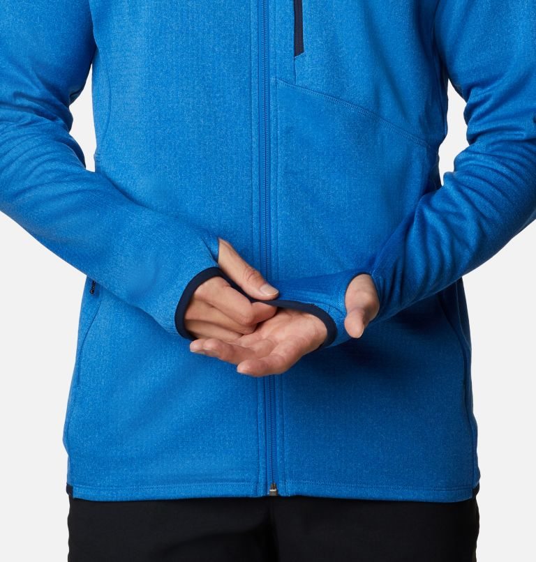 Men's Columbia Park View Full Zip Fleece Jackets Blue | CA-B34L5