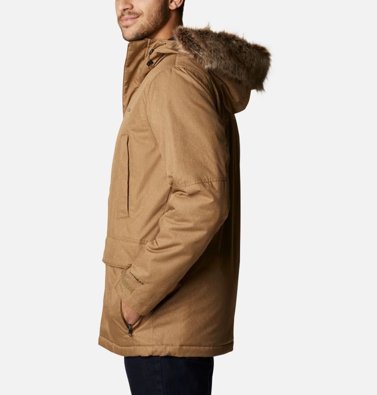 Men's Columbia Penns Creek II Parka Jackets Brown | CA-ILC83