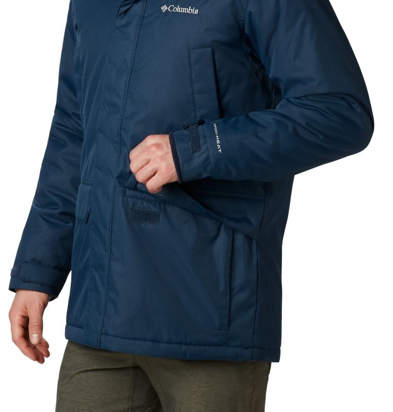 Men's Columbia Penns Creek II Parka Jackets Navy | CA-S18C5