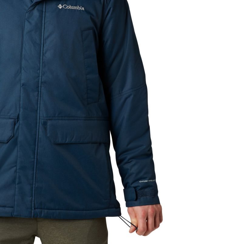 Men's Columbia Penns Creek II Parka Jackets Navy | CA-S18C5