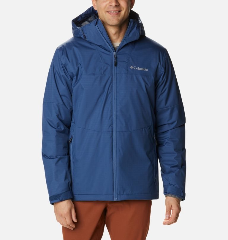 Men's Columbia Point Park Insulated Jackets Navy | CA-I18LA