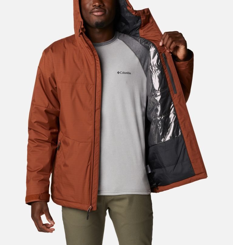 Men's Columbia Point Park Insulated Jackets Brown | CA-KC80L