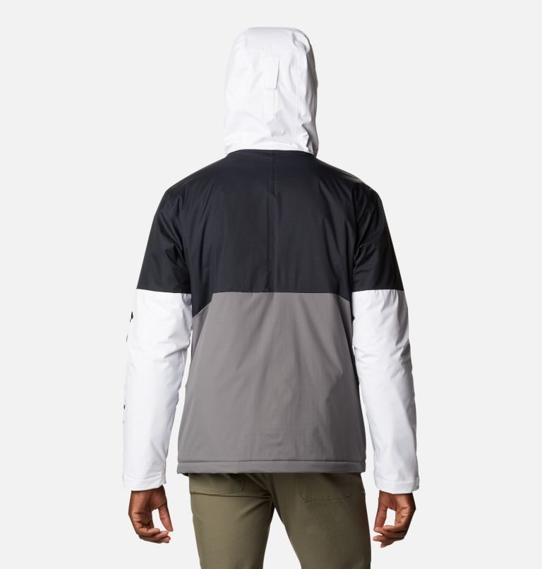 Men's Columbia Point Park Insulated Jackets Black / Grey / White | CA-W6A8C