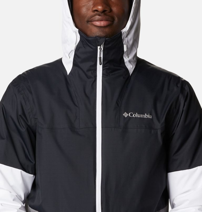 Men's Columbia Point Park Insulated Jackets Black / Grey / White | CA-W6A8C