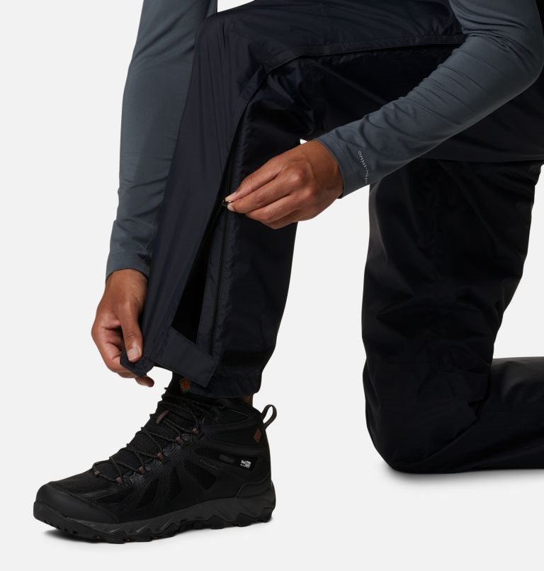 Men's Columbia Pouring Adventure 2L Rain Pants Black | CA-S6458