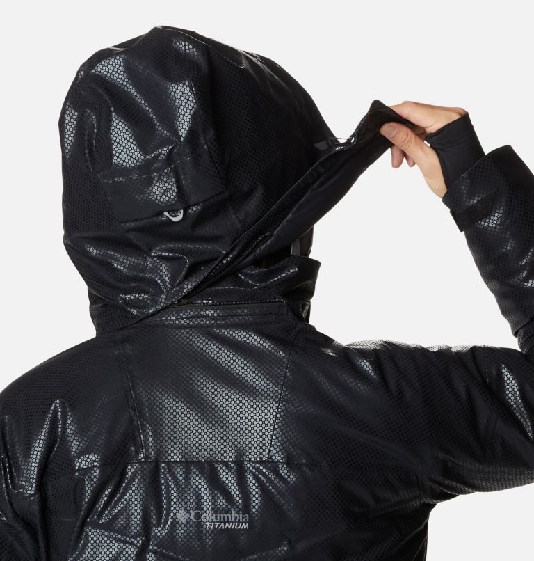 Men's Columbia Powder Keg Black Dot Down Jackets Black | CA-UA403