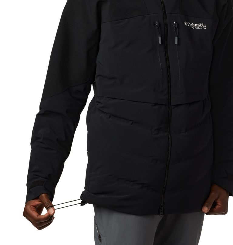 Men's Columbia Powder Keg II Down Jackets Black | CA-U0354