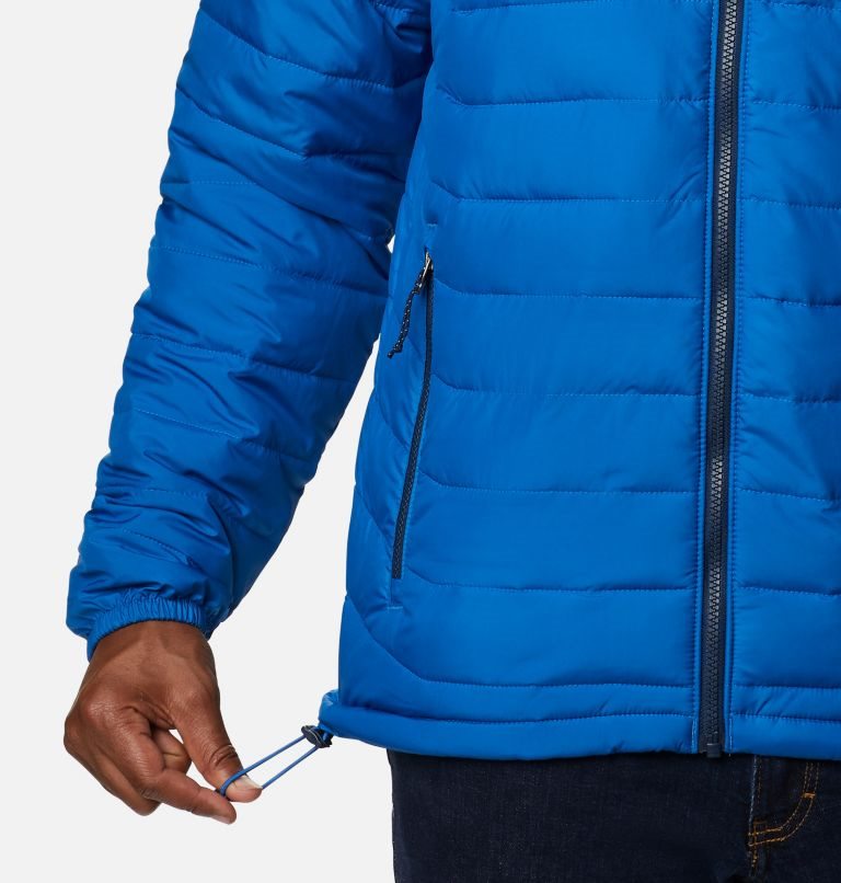 Men's Columbia Powder Lite Insulated Jackets Blue | CA-C4318