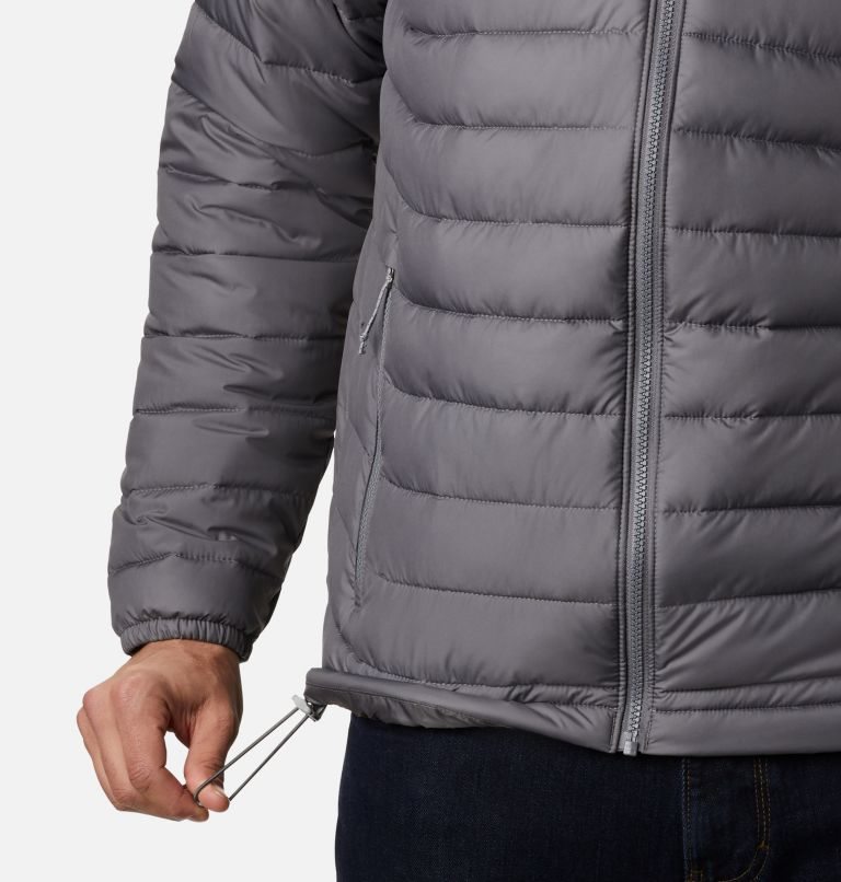 Men's Columbia Powder Lite Insulated Jackets Grey | CA-E83C6