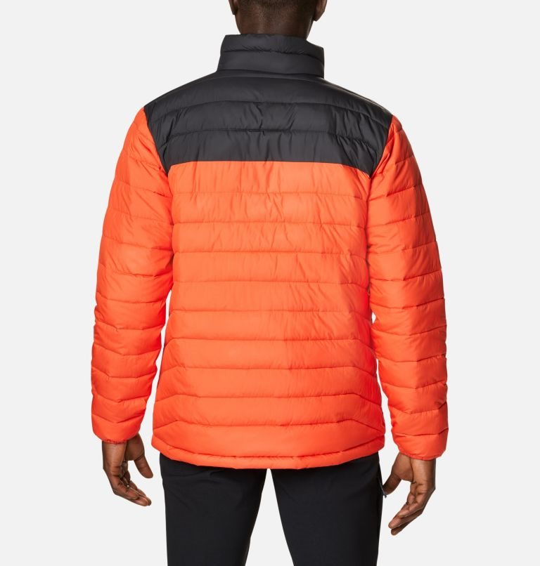 Men's Columbia Powder Lite Insulated Jackets Orange | CA-F6A35