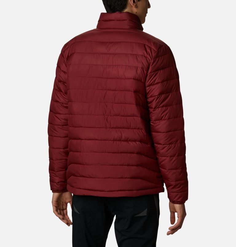 Men's Columbia Powder Lite Insulated Jackets Red | CA-U51L3