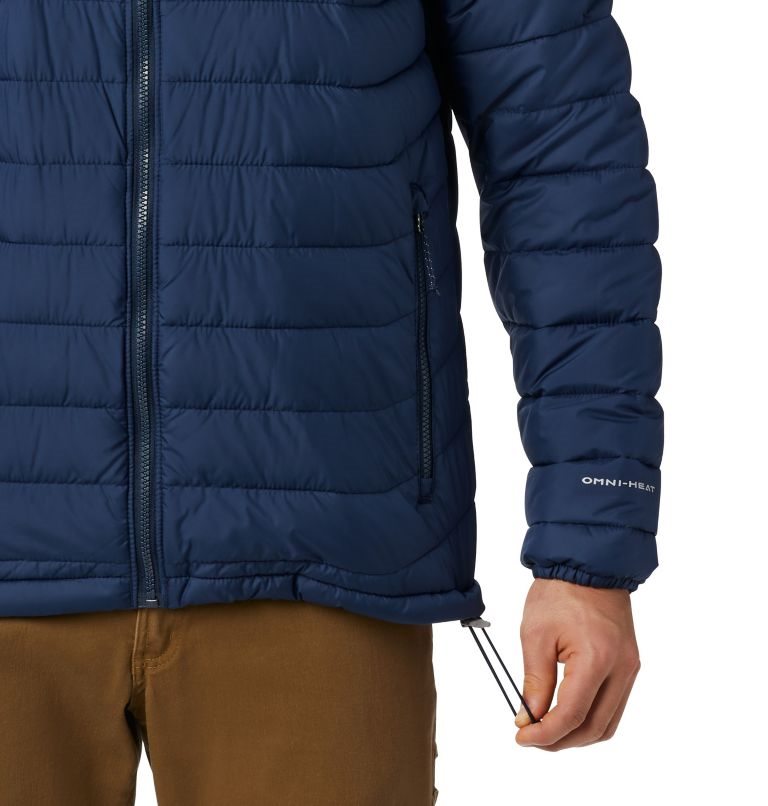 Men's Columbia Powder Lite Insulated Jackets Navy | CA-VA3C6