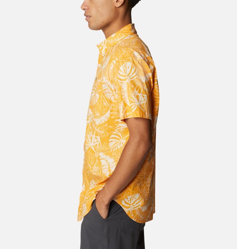 Men's Columbia Rapid Rivers Printed Short Sleeve Shirts Mango | CA-UAL38