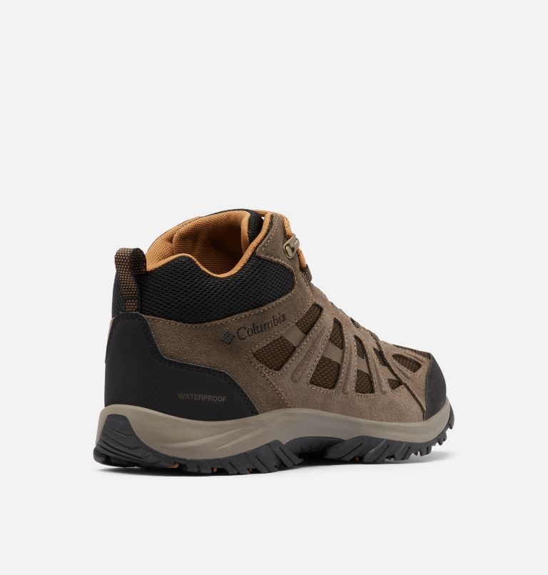 Men's Columbia Redmond III Mid Waterproof Hiking Boots Brown | CA-X4L56