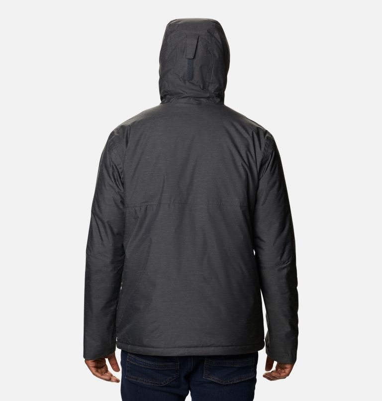 Men's Columbia Ridge Gates Insulated Rain Jackets Black | CA-B3C65