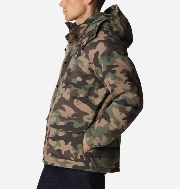 Men's Columbia Rockfall II Omni-Heat Infinity Down Jackets Camo | CA-D84CL