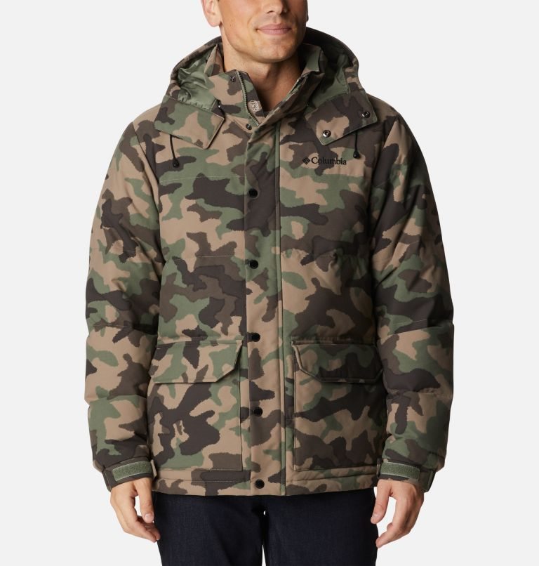 Men\'s Columbia Rockfall II Omni-Heat Infinity Down Jackets Camo | CA-D84CL