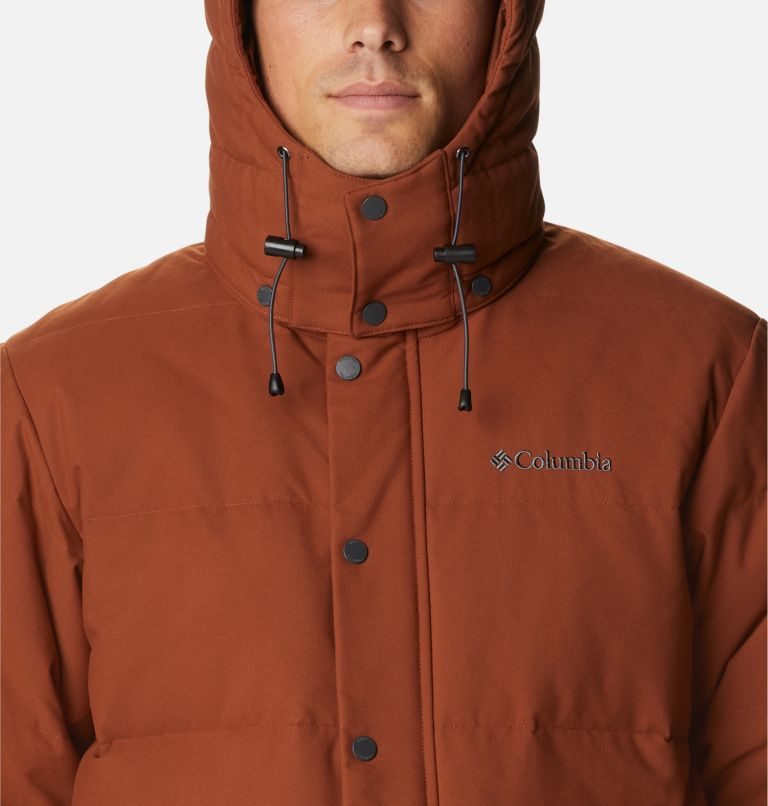 Men's Columbia Rockfall II Omni-Heat Infinity Down Jackets Brown | CA-I35C4