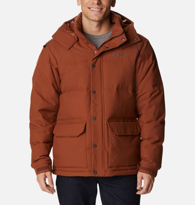 Men\'s Columbia Rockfall II Omni-Heat Infinity Down Jackets Brown | CA-I35C4